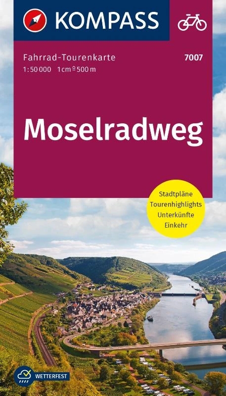 Kompass FTK7007 Fietskaart Moselradweg – boek cover