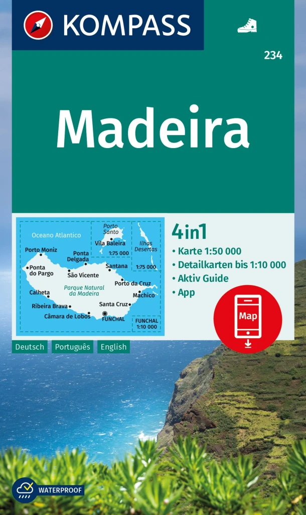 Kompass WK234 Madeira – boek cover