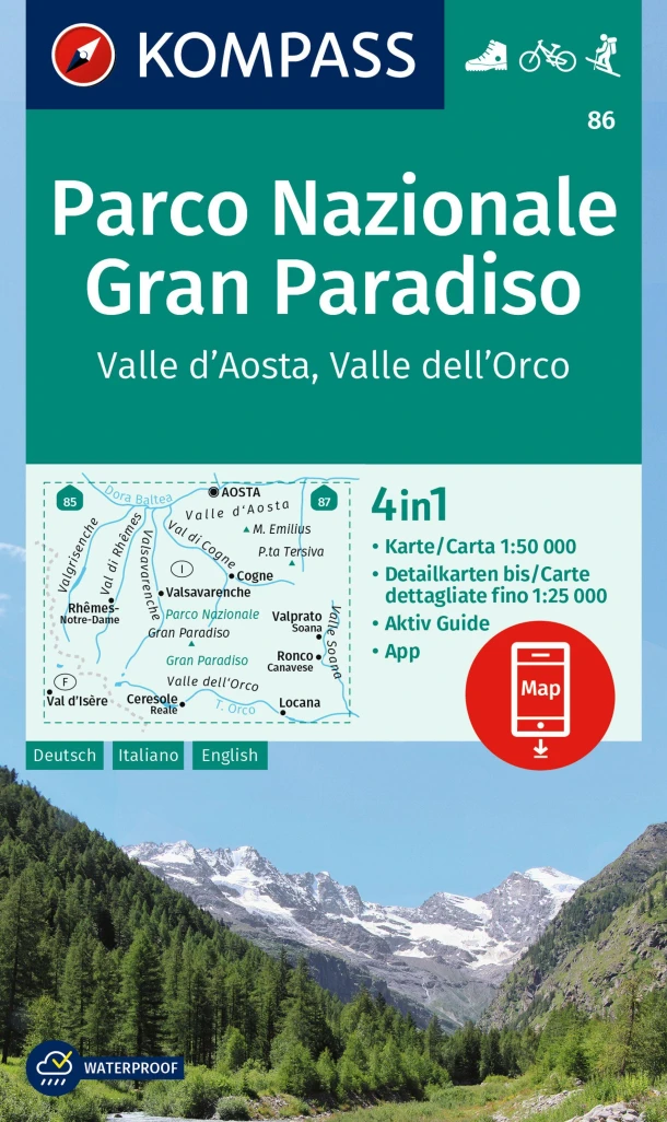 Kompass WK86 Gran Paradiso – boek cover