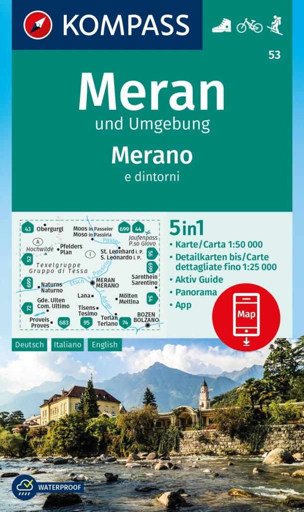 Kompass WK53 Meran und Umgebung – boek cover