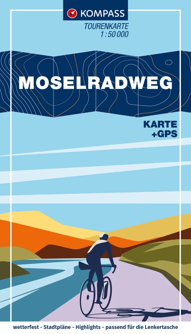 Kompass FTK7007 Moselradweg – boek cover