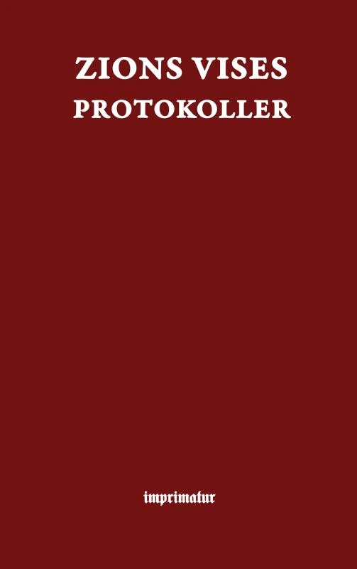Zions Vises Prokokoller – . . – boek cover