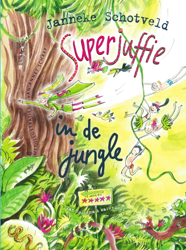 Superjuffie in de jungle – Janneke Schotveld – boek cover
