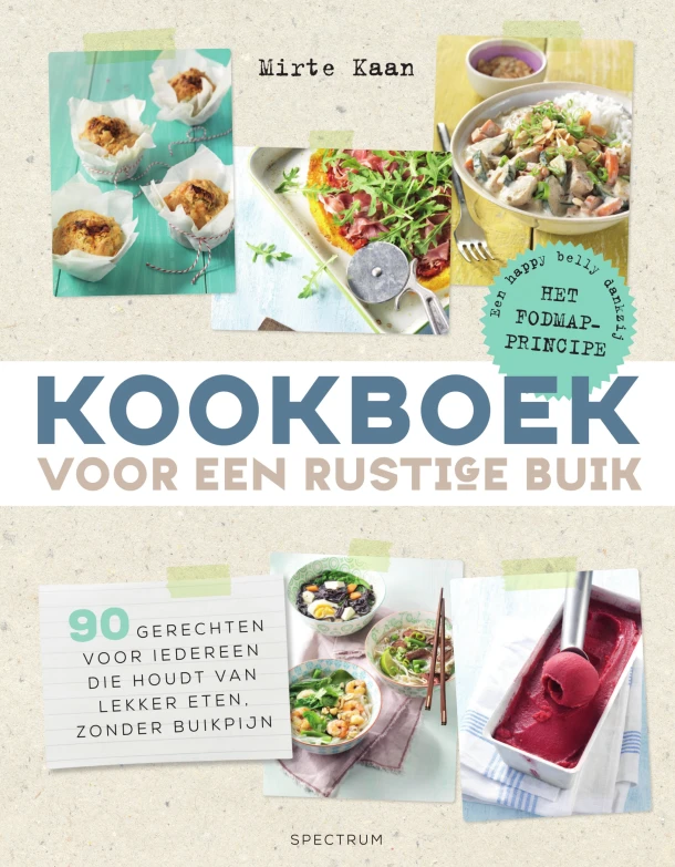 Kookboek voor een rustige buik – Mirte Kaan – boek cover