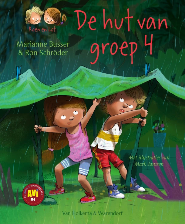 De hut van groep 4 – Marianne Busser – boek cover