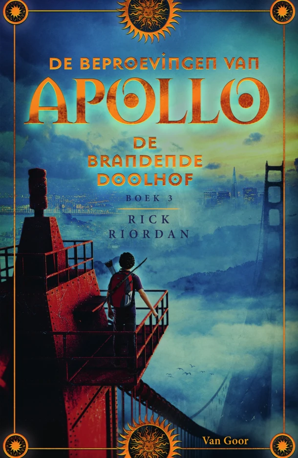 De brandende Doolhof – Rick Riordan – boek cover