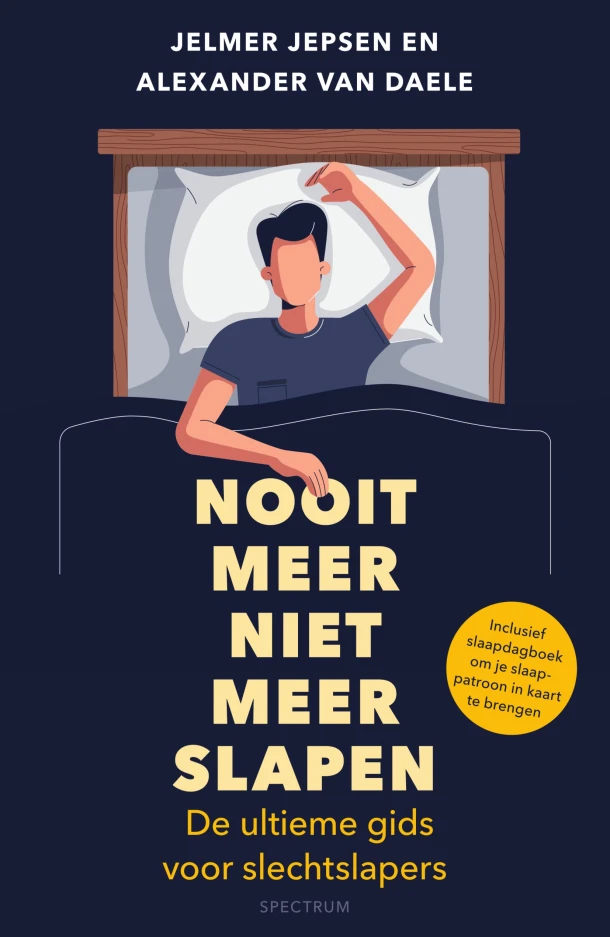 Nooit meer niet meer slapen – Jelmer Jepsen – boek cover