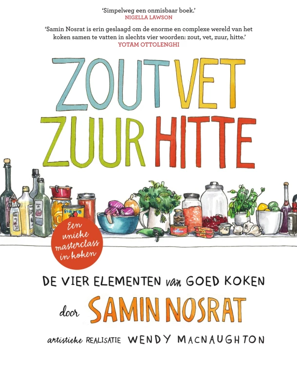 Zout, vet, zuur, hitte – Samin Nosrat – boek cover