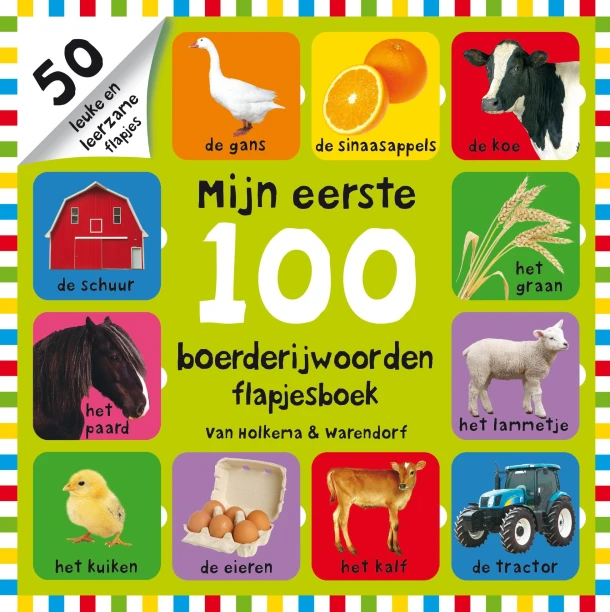 Mijn eerste 100 boerderijwoorden flapjesboek – Roger Priddy – boek cover