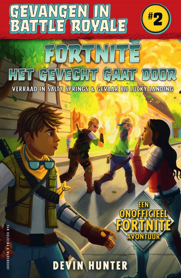 Fortnite- Het gevecht gaat door – Devin Hunter – boek cover