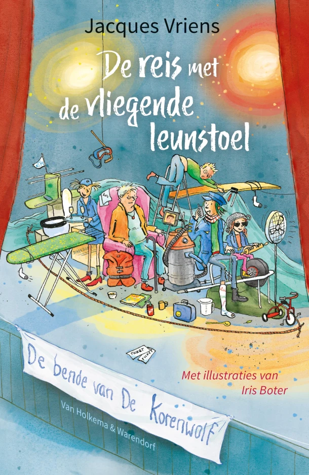 De reis met de vliegende leunstoel – Jacques Vriens – boek cover