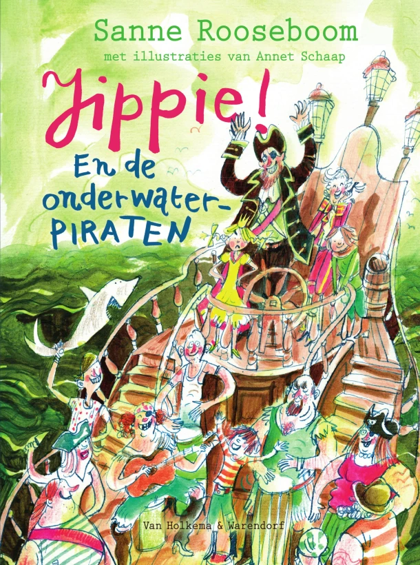 Jippie! En de Onderwaterpiraten – Sanne Rooseboom – boek cover