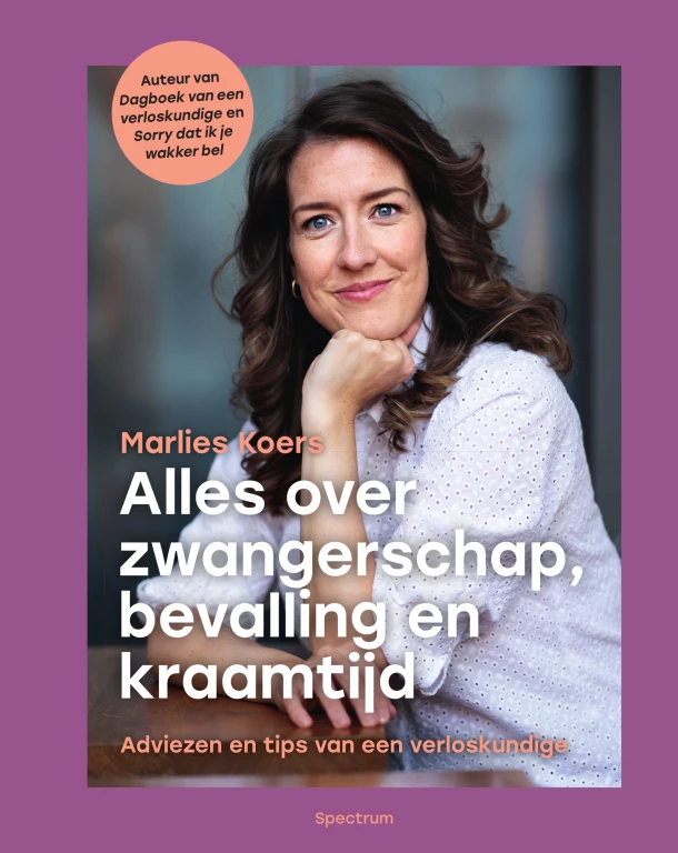 Alles over zwangerschap, bevalling en kraamtijd – Marlies Koers – boek cover