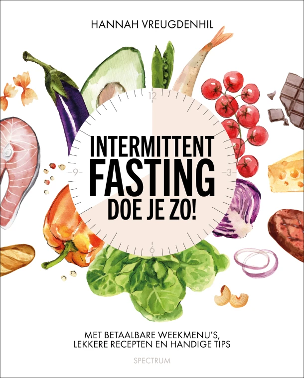 Intermittent fasting - doe je zo – Hannah Vreugdenhil – boek cover