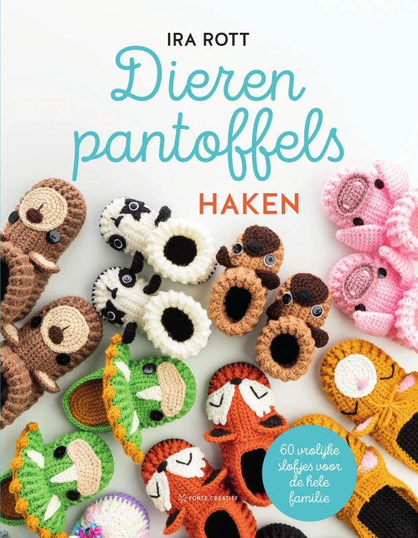 Dierenpantoffels haken – Ira Rott – boek cover