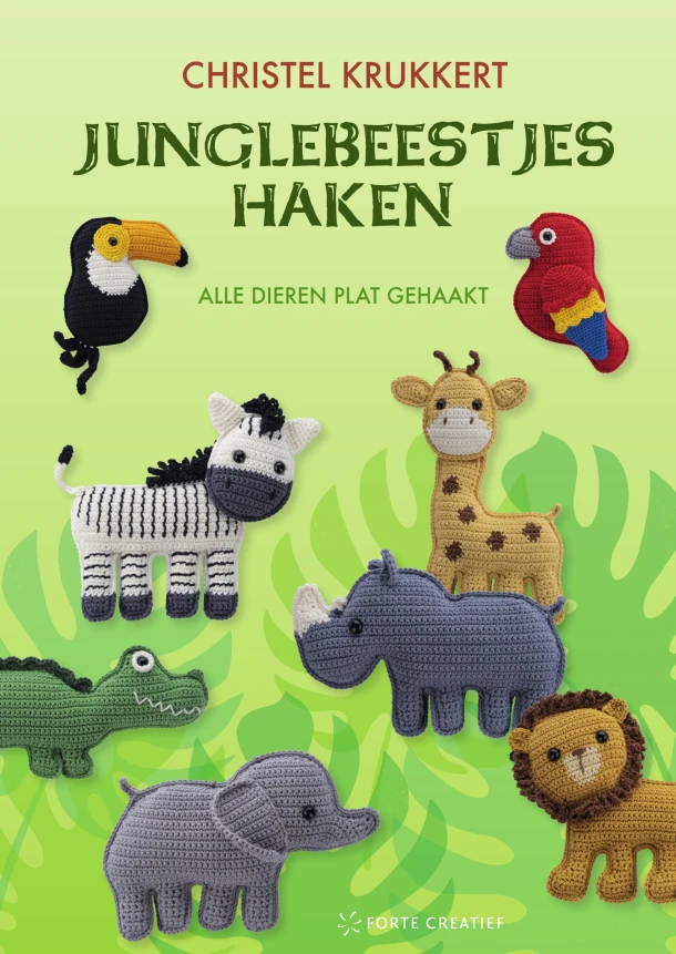Junglebeestjes haken – Christel Krukkert – boek cover