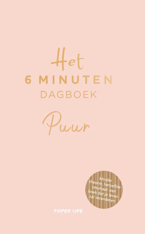 Het 6 minuten dagboek Puur – Dominik Spenst – boek cover