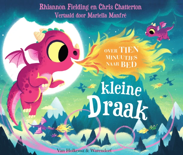 Over tien minuutjes naar bed, kleine draak – Rhiannon Fielding – boek cover