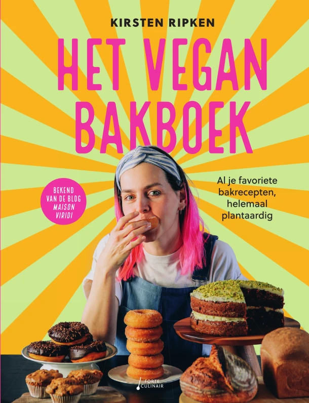 Het vegan bakboek – Kirsten Ripken – boek cover