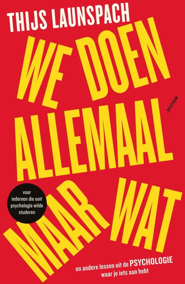 We doen allemaal maar wat – Thijs Launspach – boek cover