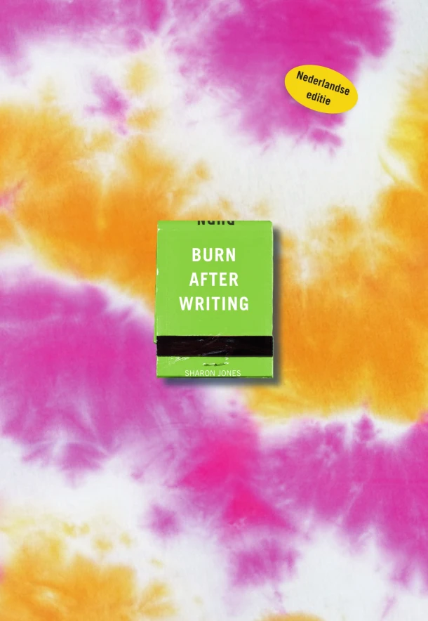Burn after writing – Sharon Jones – boek cover