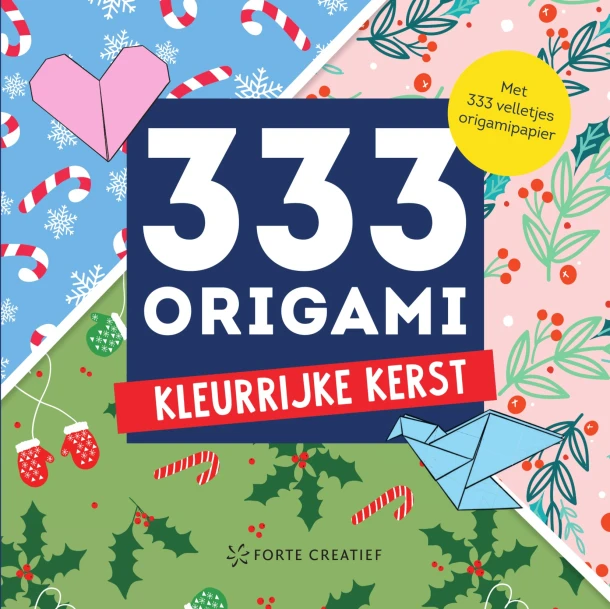 Kleurrijke kerst – 333 Origami – boek cover