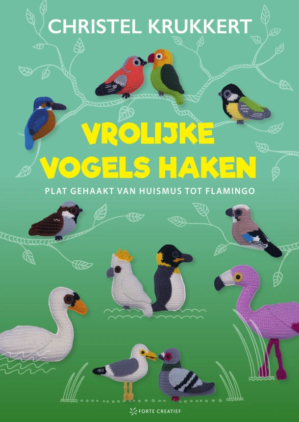 Vrolijke vogels haken – Christel Krukkert – boek cover