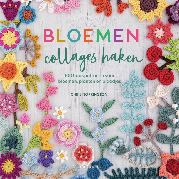 Bloemencollages haken – Chris Norrington – boek cover