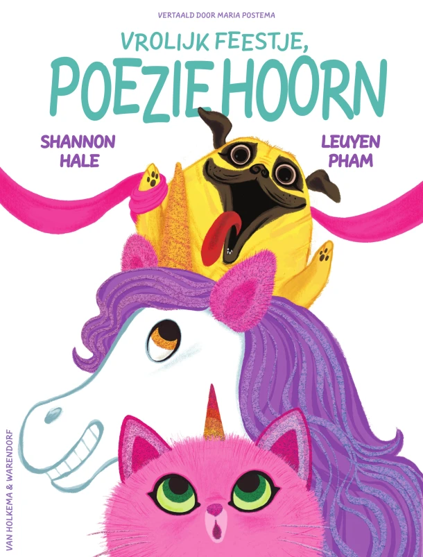 Vrolijk feestje, Poeziehoorn – Shannon Hale – boek cover