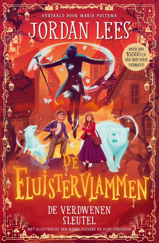 De Fluistervlammen - De verdwenen sleutel – Jordan Lees – boek cover