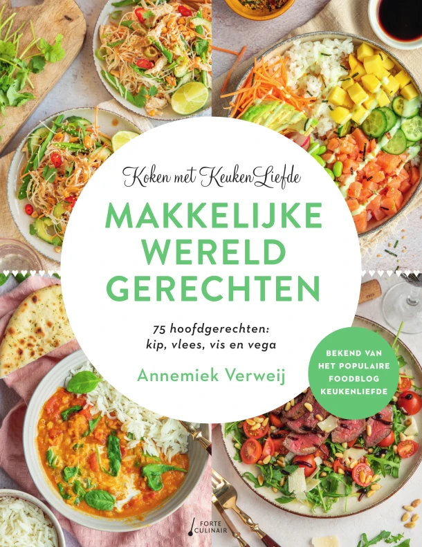 Koken met KeukenLiefde Makkelijke Wereldgerechten – Annemiek Verweij – boek cover