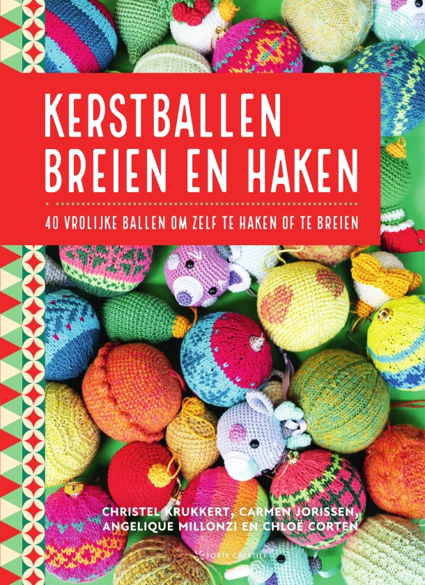 Kerstballen breien en haken – Christel Krukkert – boek cover