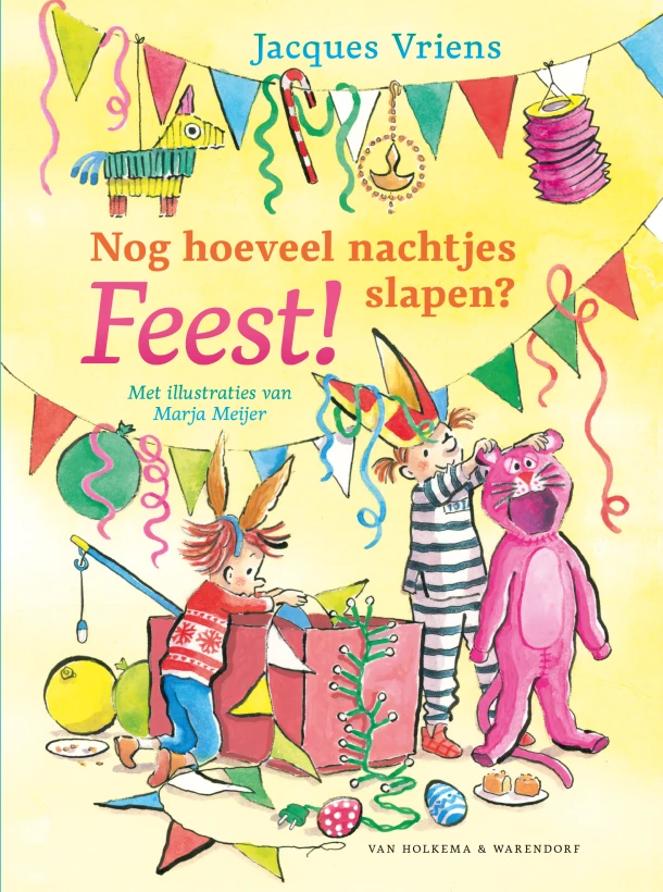 Nog hoeveel nachtjes slapen? Feest! – Jacques Vriens – boek cover
