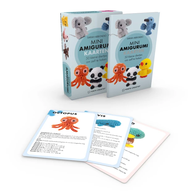 Mini Amigurumi kaarten – Sarah Abbondio – boek cover