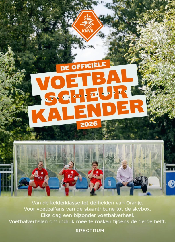 De officiële voetbal scheurkalender 2026 – KNVB – boek cover