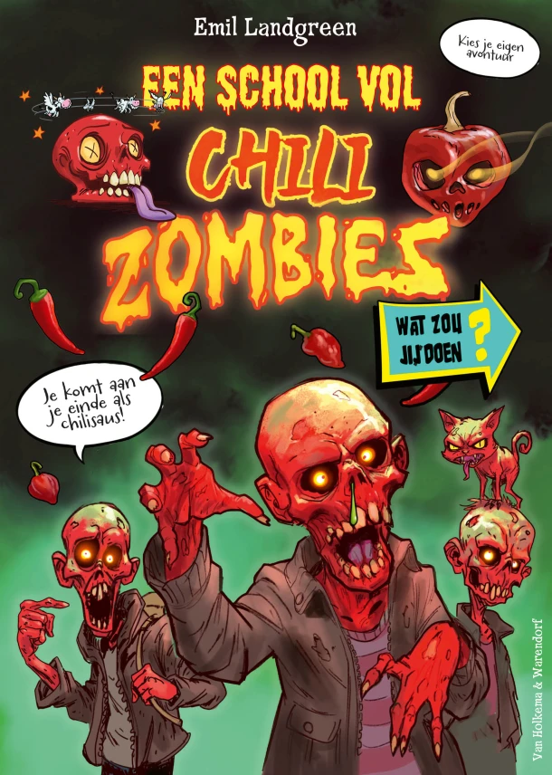 Een school vol chilizombies – Emil Landgreen – boek cover