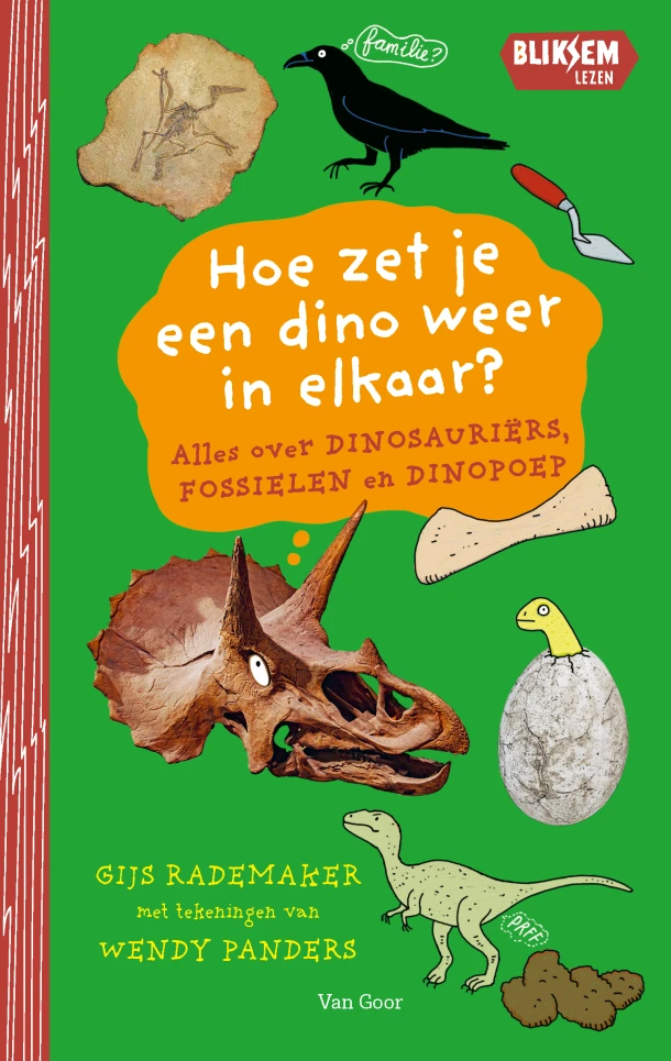 Hoe zet je een dino weer in elkaar? – Gijs Rademaker – boek cover