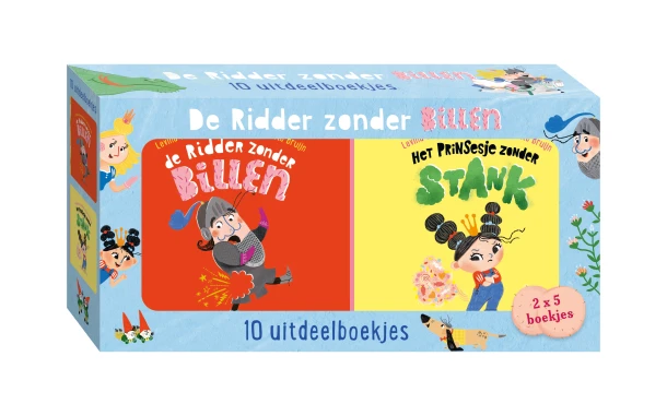 De ridder zonder billen - uitdeelboekjes (10 boekjes) – Levina van Teunenbroek – boek cover