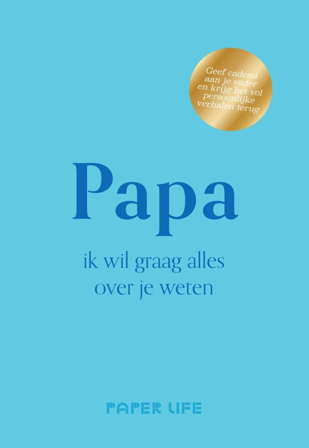 Papa, ik wil graag alles over je weten – Paper Life – boek cover