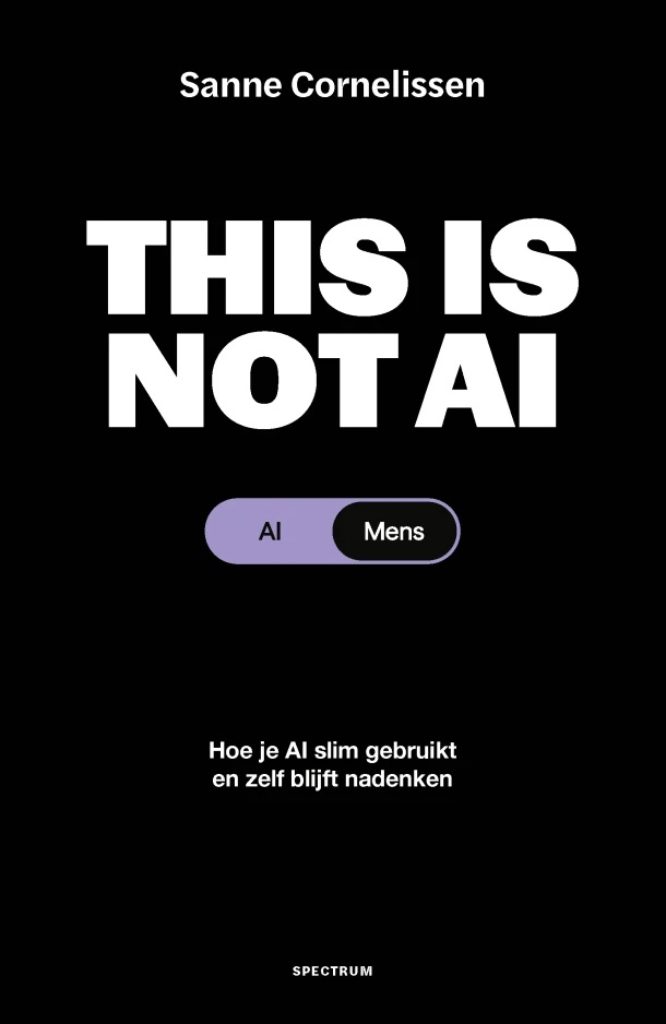 This is not AI – Sanne Cornelissen – boek cover