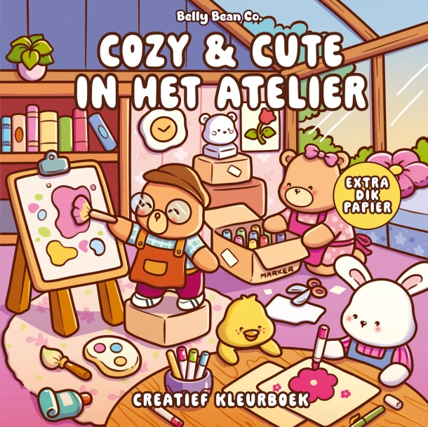Cozy & cute in het atelier – Belly Bean Co. – boek cover