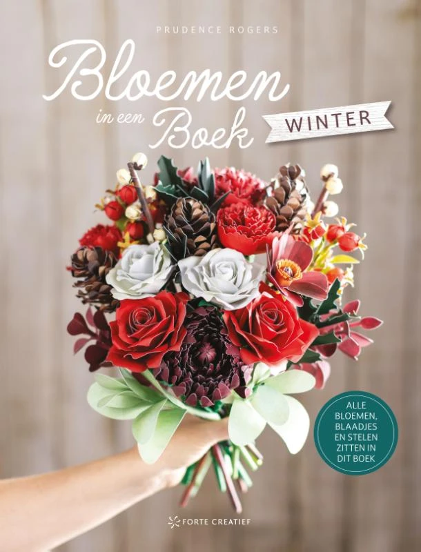 Bloemen in een boek winter – Prudence Rogers – boek cover