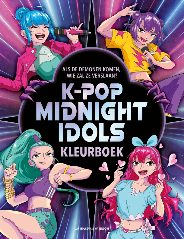 K-Pop Midnight Idols kleurboek – Collateral Damage Studios – boek cover