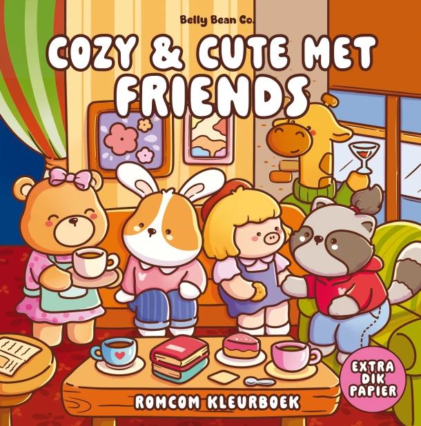 Cozy & cute met Friends – Belly Bean Co. – boek cover