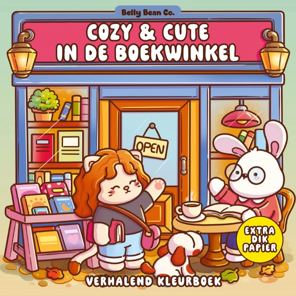 Cozy & cute in de boekwinkel – Belly Bean Co. – boek cover