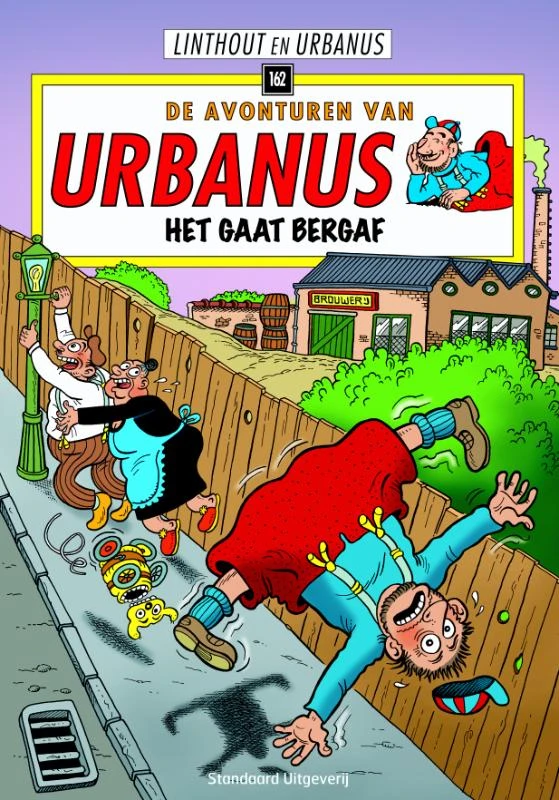 Urbanus in: Het gaat bergaf – Willy Linthout – boek cover