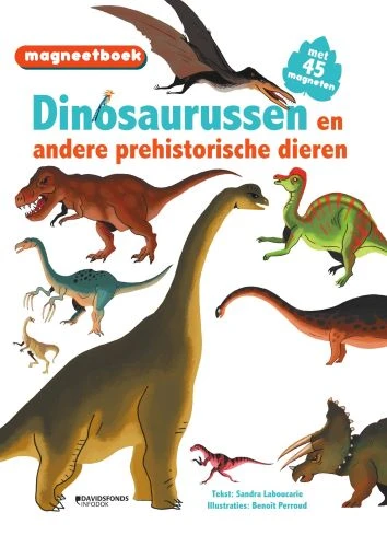 Magneetboek Dinosaurussen (en andere prehistorische dieren) – Sandra Laboucarie – boek cover