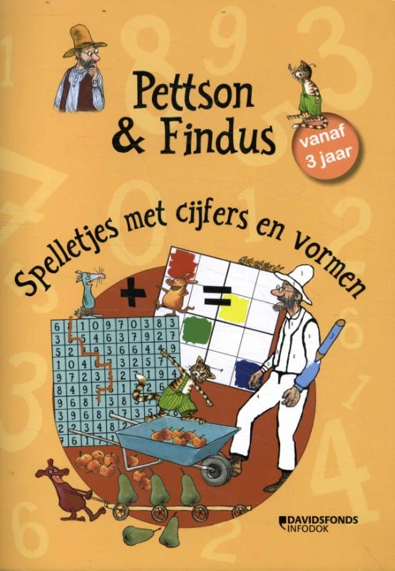 Pettson en Findus: cijfers en vormen – Sven Nordqvist – boek cover