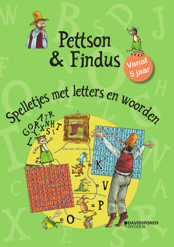 Pettson en Findus: letters en woorden – Sven Nordqvist – boek cover