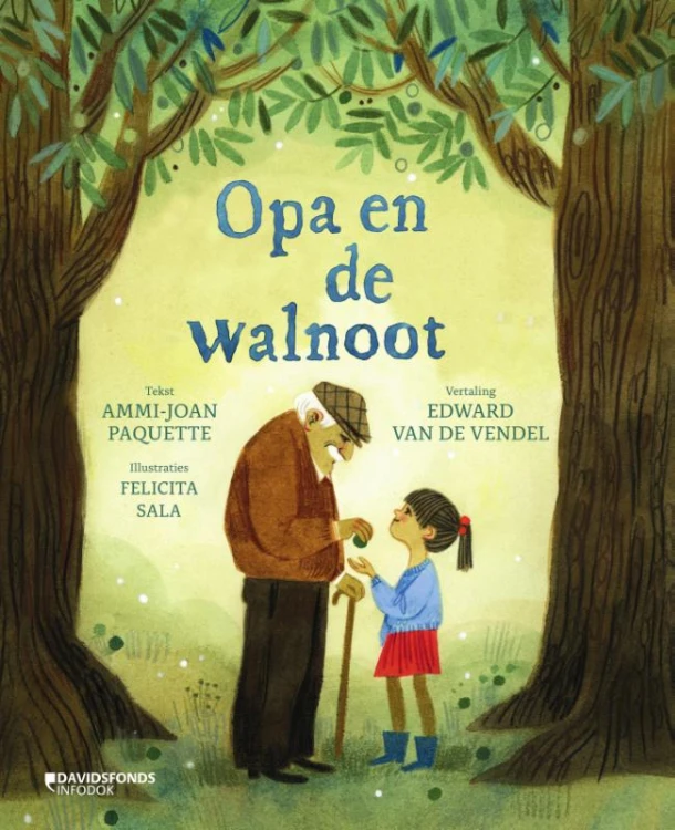 Opa en de walnoot – Ammi-Joan Paquette – boek cover